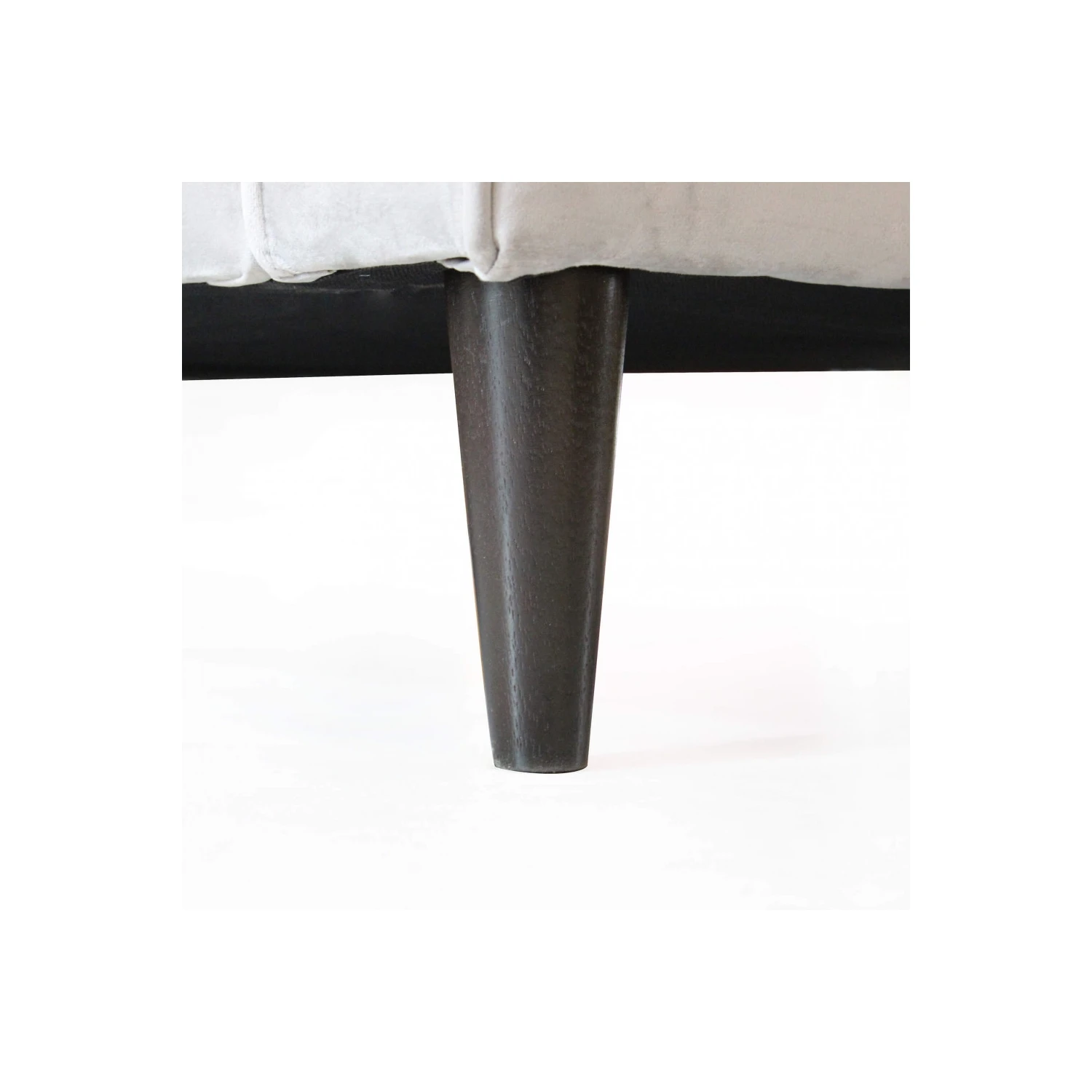 Divano In Velluto Tortora 3 Posti 196x81cm - CHANDLER 7 Divano In Velluto Tortora 3 Posti 196x81cm - CHANDLER - immagine 7