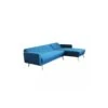 Divano Letto Con Chaise Longue In Tessuto Blu - ARTHUR -Vendite Ediliamo divano letto con chaise longue in tessuto blu arthur