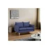 Divano Piccolo Salvaspazio In Tessuto Blu 2 Posti - FLORIN -Vendite Ediliamo divano piccolo salvaspazio in tessuto blu 2 posti florin