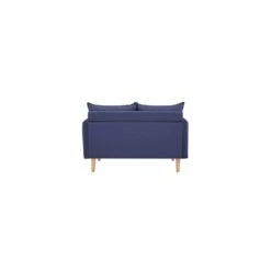 Divano Piccolo Salvaspazio In Tessuto Blu 2 Posti - FLORIN -Vendite Ediliamo divano piccolo salvaspazio in tessuto blu 2 posti florin 3