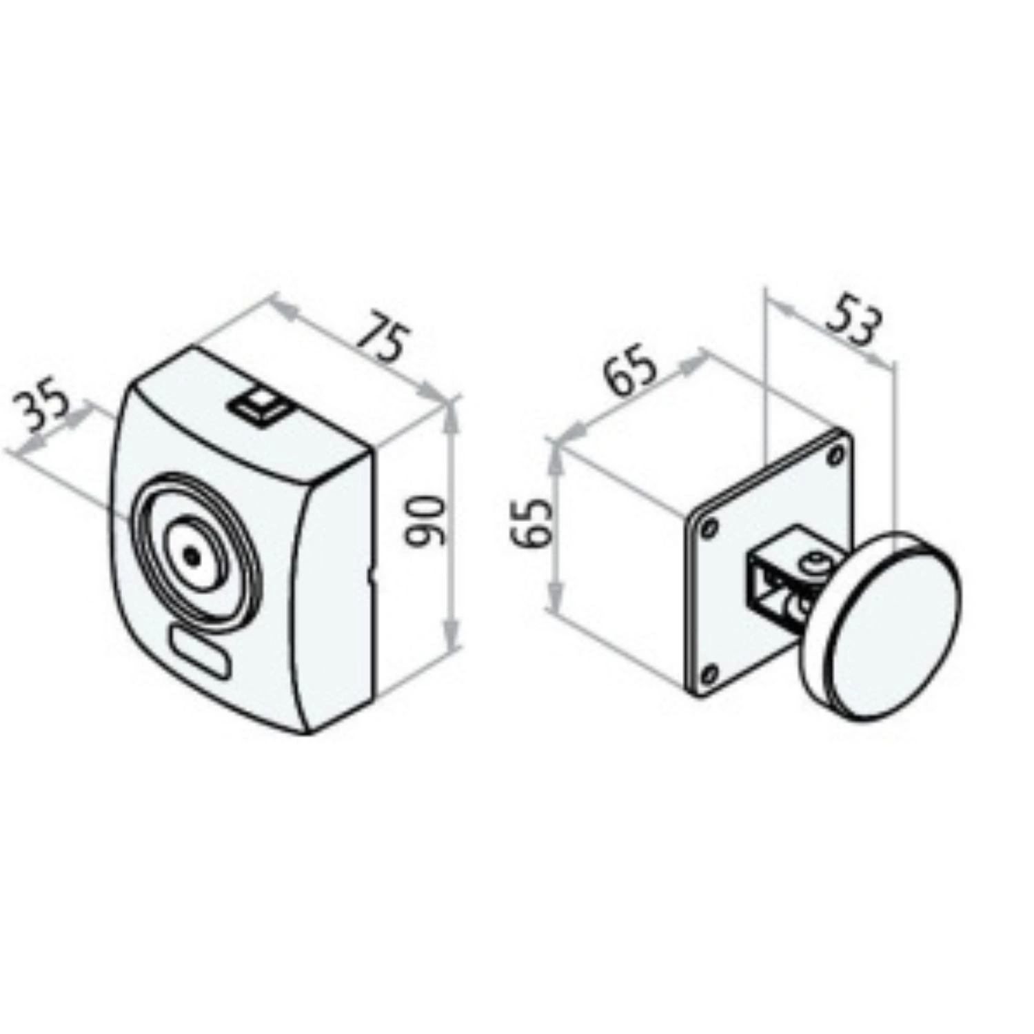 Elettromagnete A Parete Ninz EM Con Ancora H53 2 Elettromagnete A Parete Ninz EM Con Ancora H53 - immagine 2