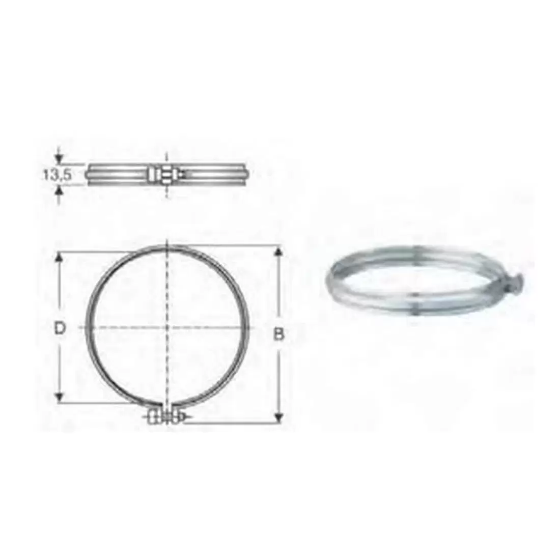Fascetta Acciaio AISI 316 220mm Polymaxacciai 2 Fascetta Acciaio AISI 316 220mm Polymaxacciai - immagine 2