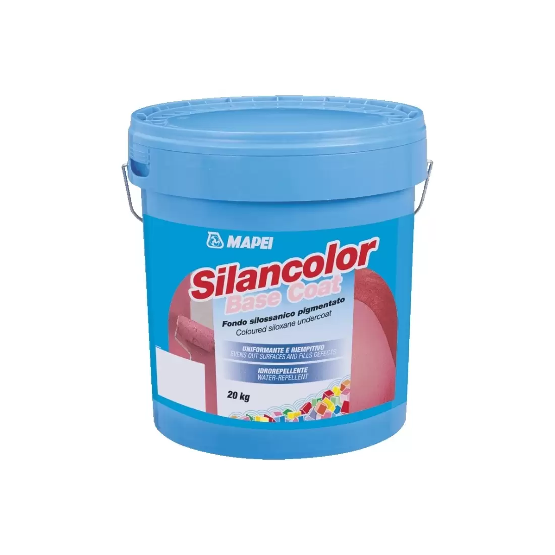 Fondo Silossanico Colorato Silancolor Base Coat Mapei 20Kg 1 Fondo Silossanico Colorato Silancolor Base Coat Mapei 20Kg