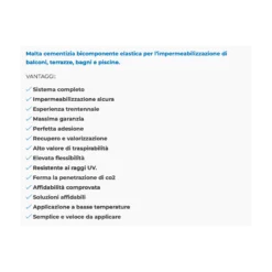 Mapelastic A+B Impermeabilizzante Mapei 32kg