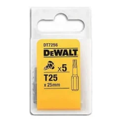 Inserto Extreme T25 Conf.5pz DT7256 DeWalt