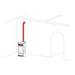 Kit 12 Canalizzazione Aria Calda Stufa A Pellet 778150 Edilkamin