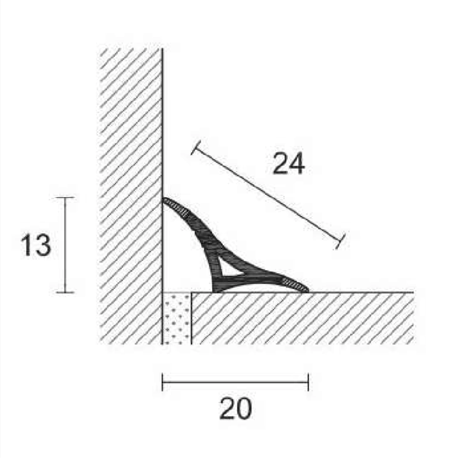 Kit: 1pz 180cm + 2pz 90cm + 2 Angoli Interni E Terminali DX/SX Sanibord - Profilpas 2 Kit: 1pz 180cm + 2pz 90cm + 2 Angoli Interni E Terminali DX/SX Sanibord - Profilpas - immagine 2