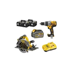 Kit DCZ202T2T Sega Circolare DCG576T2 XR Flexvolt + Trapano DCD996 DeWalt