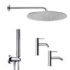 Kit Doccia Lavabo E Bidet TEO-2 CROMO Bossini -Vendite Ediliamo kit doccia lavabo e bidet teo 2 cromo bossini