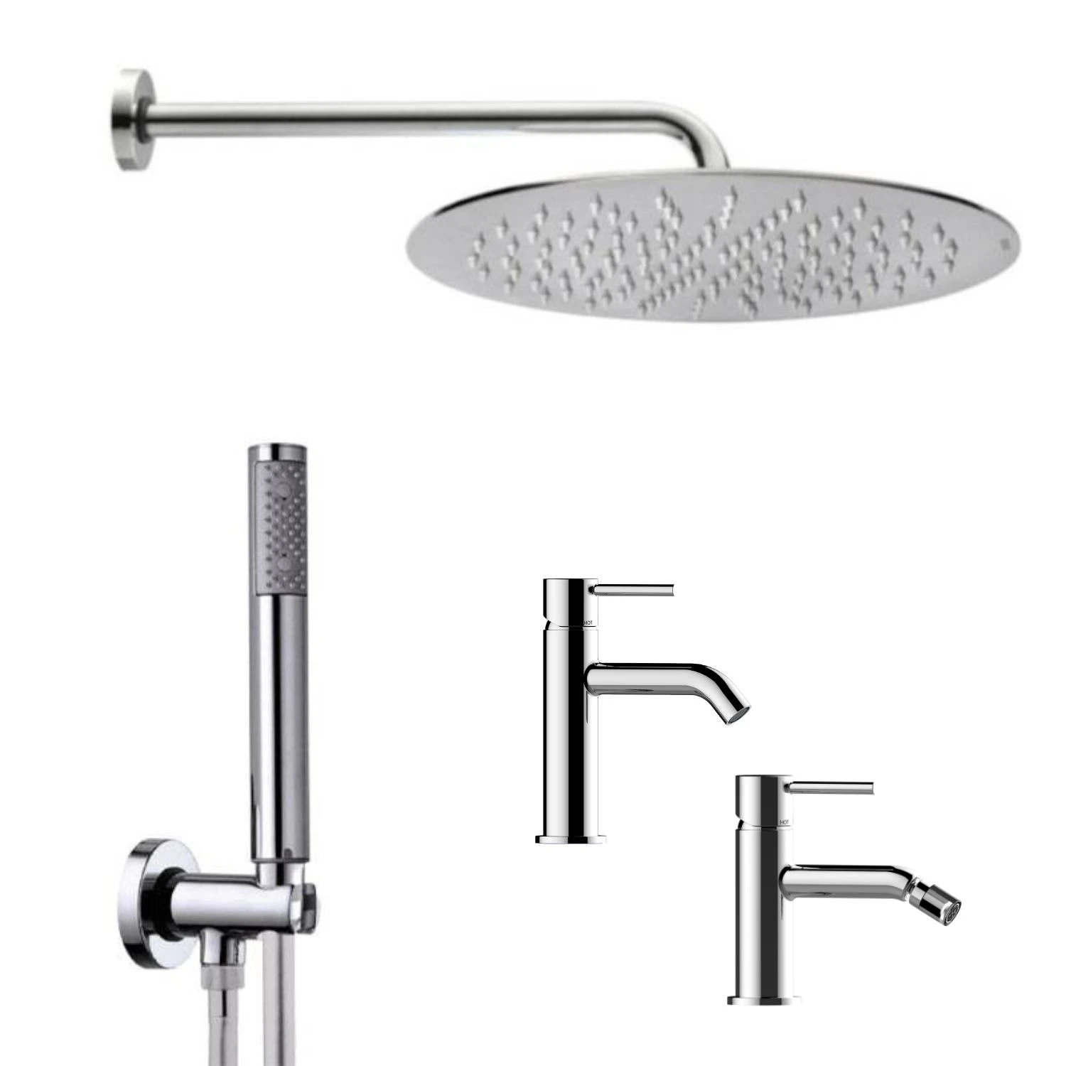 Kit Doccia Lavabo E Bidet TEO-2 CROMO Bossini 1 Kit Doccia Lavabo E Bidet TEO-2 CROMO Bossini
