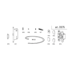 Kit Ferramenta Essential Battente Scrigno