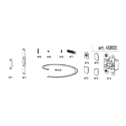 Kit Ferramenta Essential Battente Scrigno 11 Kit Ferramenta Essential Battente Scrigno -Vendite Ediliamo kit ferramenta essential battente scrigno 5