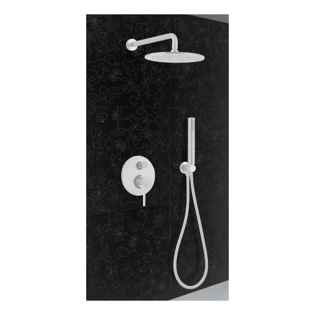 Kit Miscelatore Lavabo + Bidet + Kit Doccia Bianco Opaco Keller Taps 4 Kit Miscelatore Lavabo + Bidet + Kit Doccia Bianco Opaco Keller Taps - immagine 4