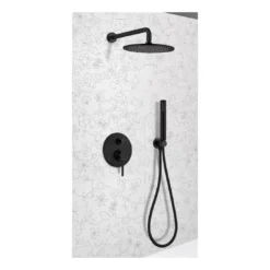 Kit Miscelatore Lavabo + Bidet + Kit Doccia Nero Opaco Keller Taps -Vendite Ediliamo kit miscelatore lavabo bidet kit doccia nero opaco keller taps 3