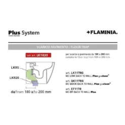 Kit Scarico A Pavimento LK Flaminia -Vendite Ediliamo kit scarico a pavimento lk flaminia 2
