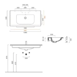 Lavabo Bagno 100x50 Cm Catalano Sfera 100 6 Lavabo Bagno 100x50 Cm Catalano Sfera 100 -Vendite Ediliamo lavabo 100x50 cm catalano sfera 100 2