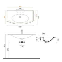 Lavabo Bagno Catalano Bianco Lucido 102x51cm Velis 102 -Vendite Ediliamo lavabo 102x51 cm catalano velis 102 2