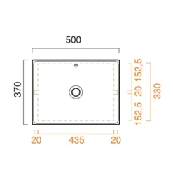 Lavabo Bagno 50x37 Cm Verso 15037VEN00 Catalano 6 Lavabo Bagno 50x37 Cm Verso 15037VEN00 Catalano -Vendite Ediliamo lavabo 50x37 cm verso catalano 2