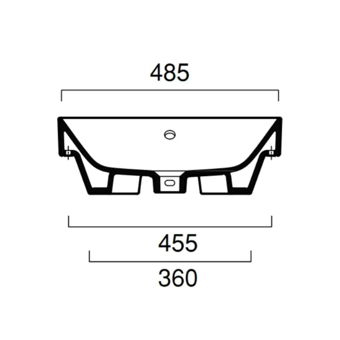 Lavabo Bagno 50x37 Cm Verso 15037VEN00 Catalano 4 Lavabo Bagno 50x37 Cm Verso 15037VEN00 Catalano - immagine 4