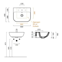 Lavabo 50x40 Cm Catalano Sfera 50 -Vendite Ediliamo lavabo 50x40 cm catalano sfera 50 3