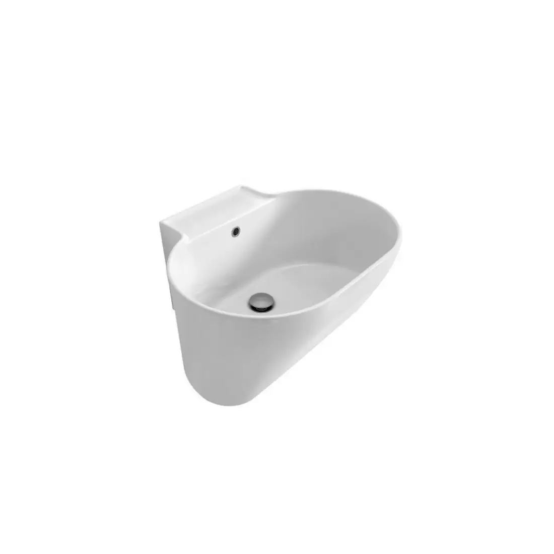 Lavabo 60x50 Bianco Lucido Senza Foro Tina Colavene 4 Lavabo 60x50 Bianco Lucido Senza Foro Tina Colavene - immagine 4