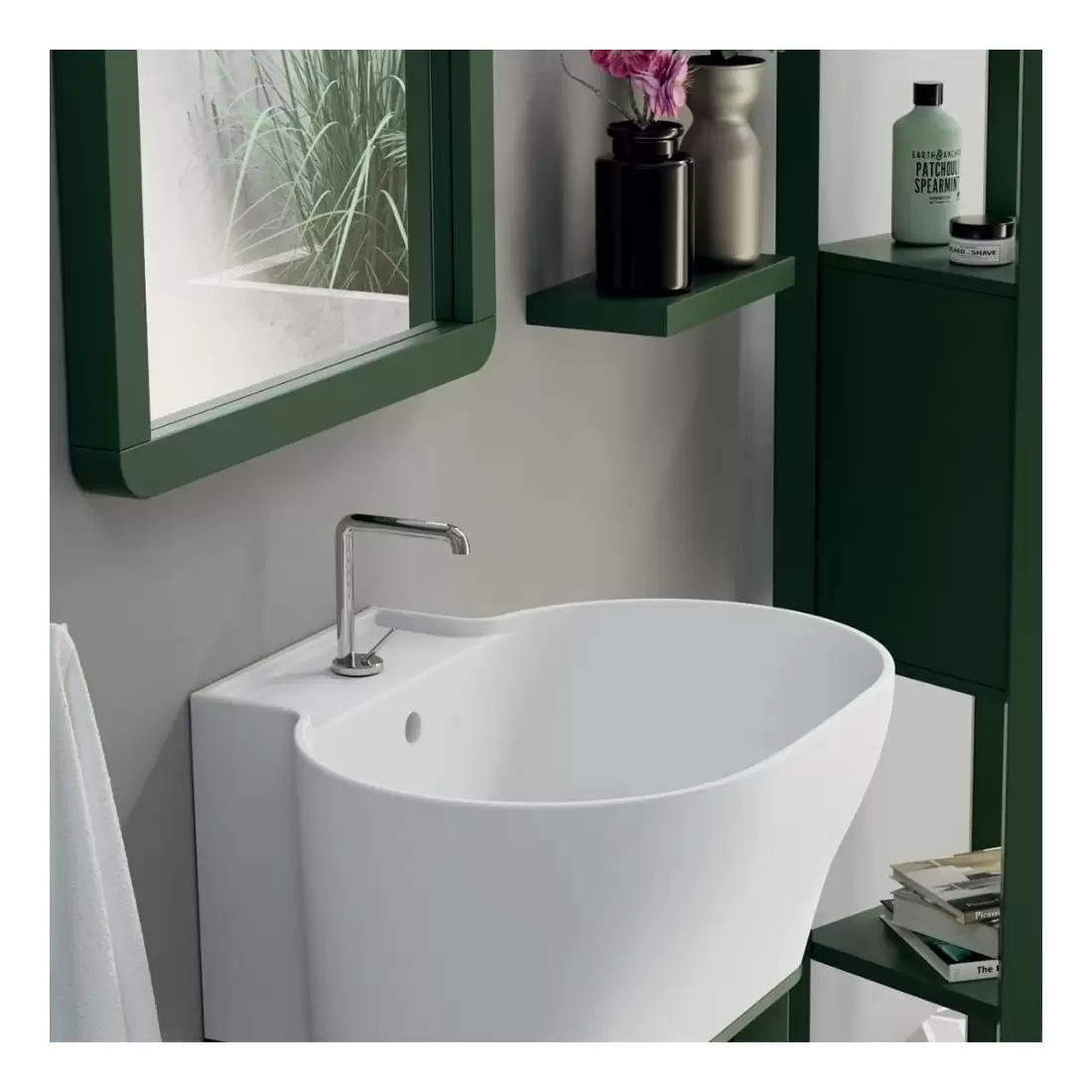 Lavabo 60x50 Bianco Lucido Senza Foro Tina Colavene 5 Lavabo 60x50 Bianco Lucido Senza Foro Tina Colavene - immagine 5