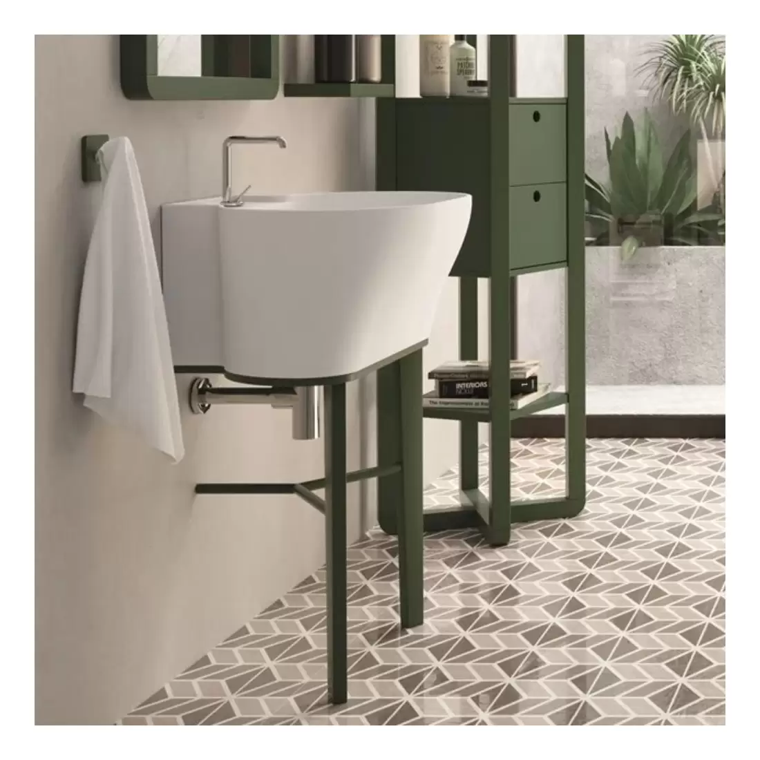 Lavabo 60x50 Bianco Lucido Senza Foro Tina Colavene 6 Lavabo 60x50 Bianco Lucido Senza Foro Tina Colavene - immagine 6