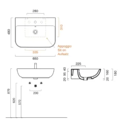 Lavabo Bagno 65x48 Cm Catalano Sfera 65 5 Lavabo Bagno 65x48 Cm Catalano Sfera 65 -Vendite Ediliamo lavabo 65x48 cm catalano sfera 65 2