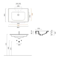 Lavabo Bagno 80x50 Cm Catalano Sfera 80 -Vendite Ediliamo lavabo 80x50 cm catalano sfera 80 2
