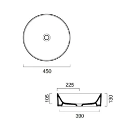 Lavabo Bagno Ø45 Cm Catalano Zero -Vendite Ediliamo lavabo bagno o45 cm catalano zero 2