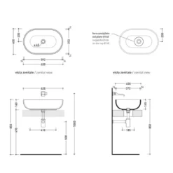 Lavabo Da Appoggio 62x40 Cm Flaminia Pass 62 -Vendite Ediliamo lavabo da appoggio 62x40 cm flaminia pass 62 3