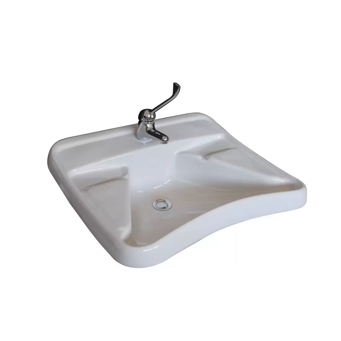 Lavabo Bagno Per Disabili 65x57 Cm Civita Cromo 1 Lavabo Bagno Per Disabili 65x57 Cm Civita Cromo