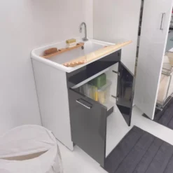 Lavatoio 75x50x86h Cm Senza Cesto Portabiancheria Antracite Lindo Max Colavene -Vendite Ediliamo lavatoio 75x50x86h cm senza cesto portabiancheria antracite lindo max colavene 5