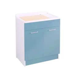Lavatoio 75x50x86h Cm Senza Cesto Portabiancheria Celeste Lindo Colavene