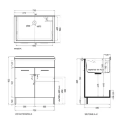 Lavatoio 75x50x86h Cm Senza Cesto Portabiancheria Melanzana Lindo Max Colavene -Vendite Ediliamo lavatoio 75x50x86h cm senza cesto portabiancheria melanzana lindo max colavene 2