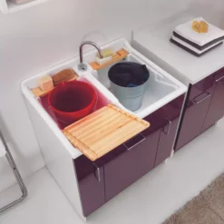 Lavatoio 80x60x86h Cm Con Cesto Portabiancheria Antracite Twist Colavene -Vendite Ediliamo lavatoio 80x60x86h cm con cesto portabiancheria antracite twist colavene 10