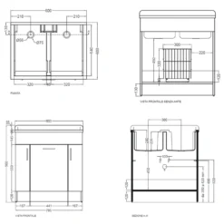 Lavatoio 80x60x86h Cm Con Cesto Portabiancheria Antracite Twist Colavene -Vendite Ediliamo lavatoio 80x60x86h cm con cesto portabiancheria antracite twist colavene 4