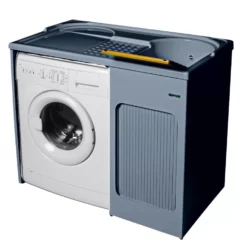 Lavatoio Con Coprilavatrice 106x60x89h Cm Con Vasca A DX Lavacril Colavene Grigio