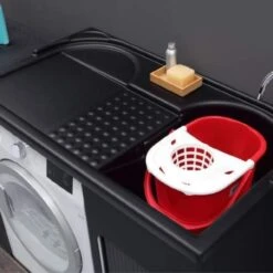 Lavatoio Con Coprilavatrice 106x60x89h Cm Con Vasca A DX Lavacril Colavene Nero 4 Lavatoio Con Coprilavatrice 106x60x89h Cm Con Vasca A DX Lavacril Colavene Nero -Vendite Ediliamo lavatoio con coprilavatrice 106x60x89h cm con vasca a dx lavacril colavene nero 1