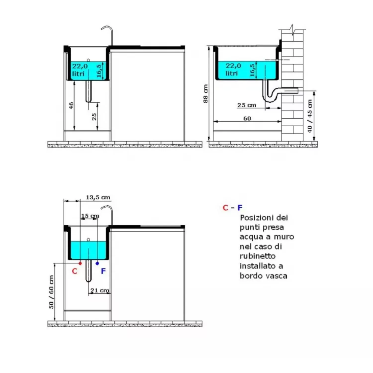 Lavatoio Con Coprilavatrice 106x60x89h Cm Con Vasca A SX Lavacril Colavene Nero 1 Lavatoio Con Coprilavatrice 106x60x89h Cm Con Vasca A SX Lavacril Colavene Nero