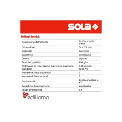 Livella 3 Bolle Ad Aria I5 SOLA 3 Livella 3 Bolle Ad Aria I5 SOLA -Vendite Ediliamo livella 3 bolle ad aria i5 sola 1