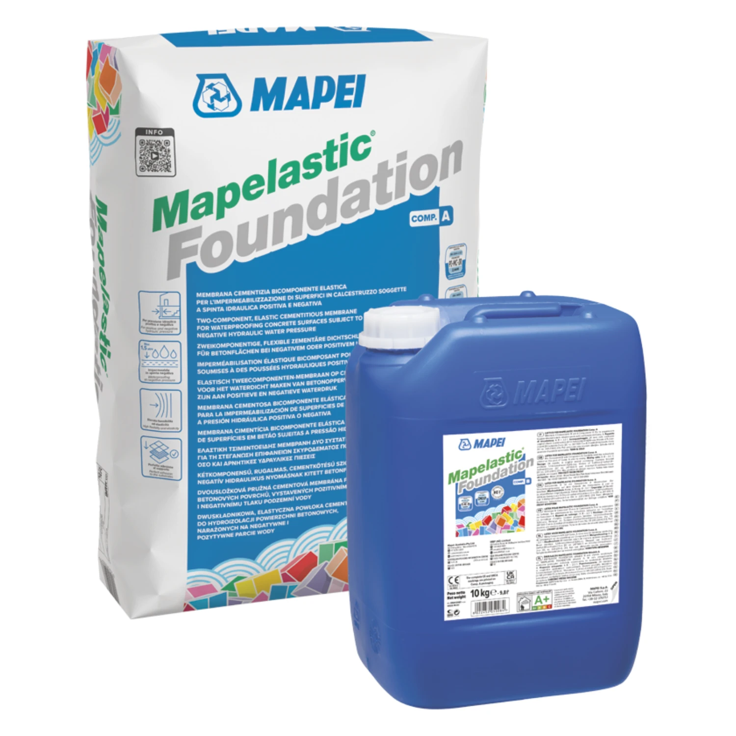 Malta Bicomponente Mapelastic Foundation Mapei 32Kg 1 Malta Bicomponente Mapelastic Foundation Mapei 32Kg