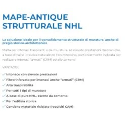 Intonaco Strutturale A Base Di Calce Idraulica MAPE-ANTIQUE STRUTTURALE NHL Mapei 3 Intonaco Strutturale A Base Di Calce Idraulica MAPE-ANTIQUE STRUTTURALE NHL Mapei -Vendite Ediliamo malta per intonaci traspiranti mape antique strutturale nhl mapei 1