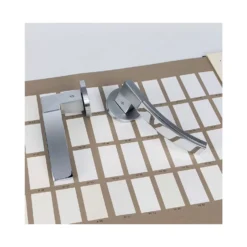 Maniglia Porta Curva CROMAT/CROMO TRAMA Colombo -Vendite Ediliamo maniglia porta curva cromatcromo trama colombo 3