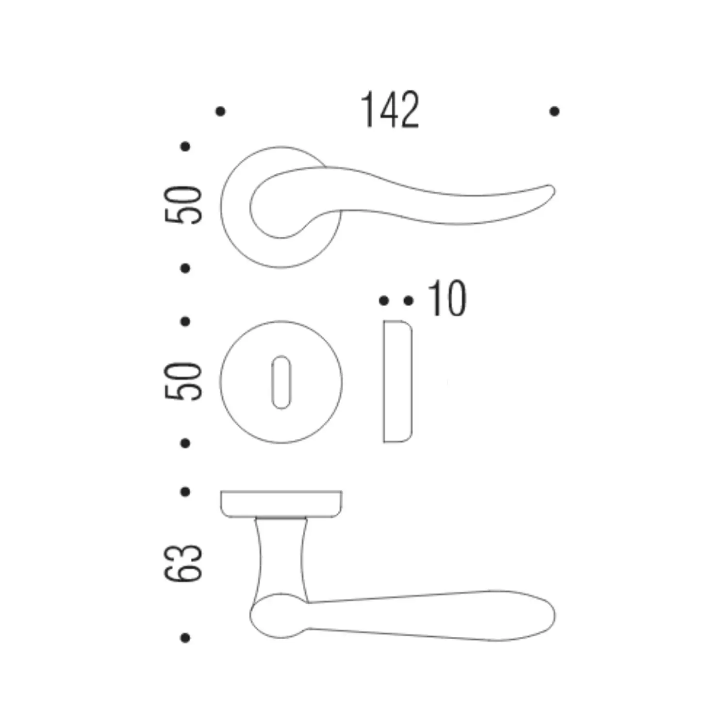 Maniglia Porta Oroplus Peter Colombo 2 Maniglia Porta Oroplus Peter Colombo - immagine 2