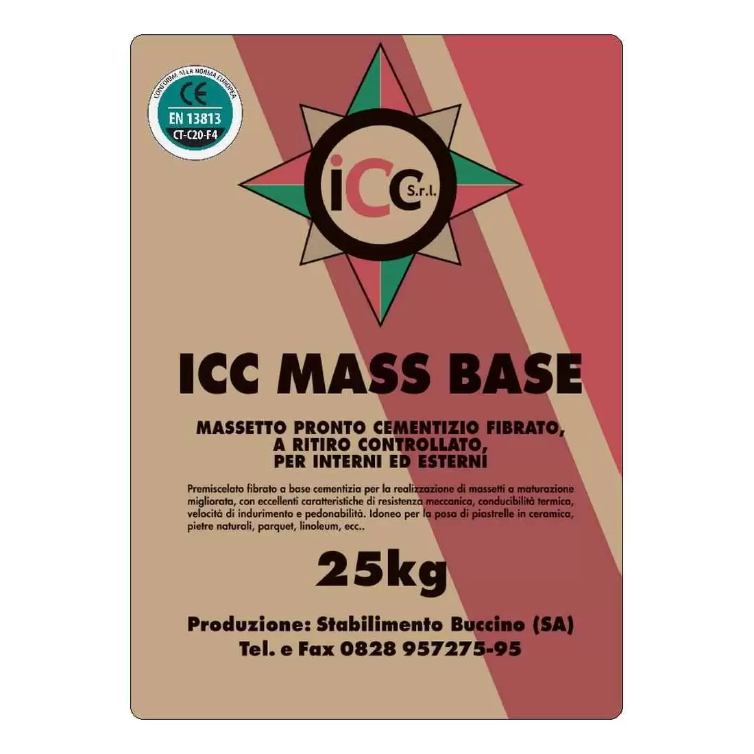 Massetto Pronto Base 25 Kg ICC Mass Base 1 Massetto Pronto Base 25 Kg ICC Mass Base