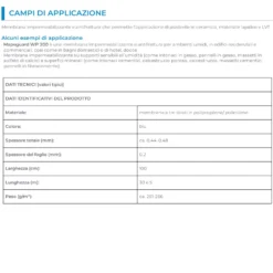 Membrana Impermeabilizzante Mapeguard WP 200 Mapei |1 Metro Lineare -Vendite Ediliamo membrana impermeabilizzante mapeguard wp 200 mapei 1 metro lineare 2