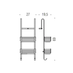 Mensola Doccia Cromo B9634 COLOMBO -Vendite Ediliamo mensola doccia cromo b9634 colombo 2