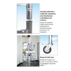 Mini Ponteggio Professionale Indoor Frigerio 160x67xH244cm -Vendite Ediliamo mini ponteggio professionale indoor frigerio 160x67xh244cm 2