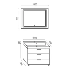 Mobile Bagno Con Lavabo-specchio-Led Touch Screen Leo Levi Mobili -Vendite Ediliamo mobile bagno con lavabo specchio led touch screen leo levi mobili 3